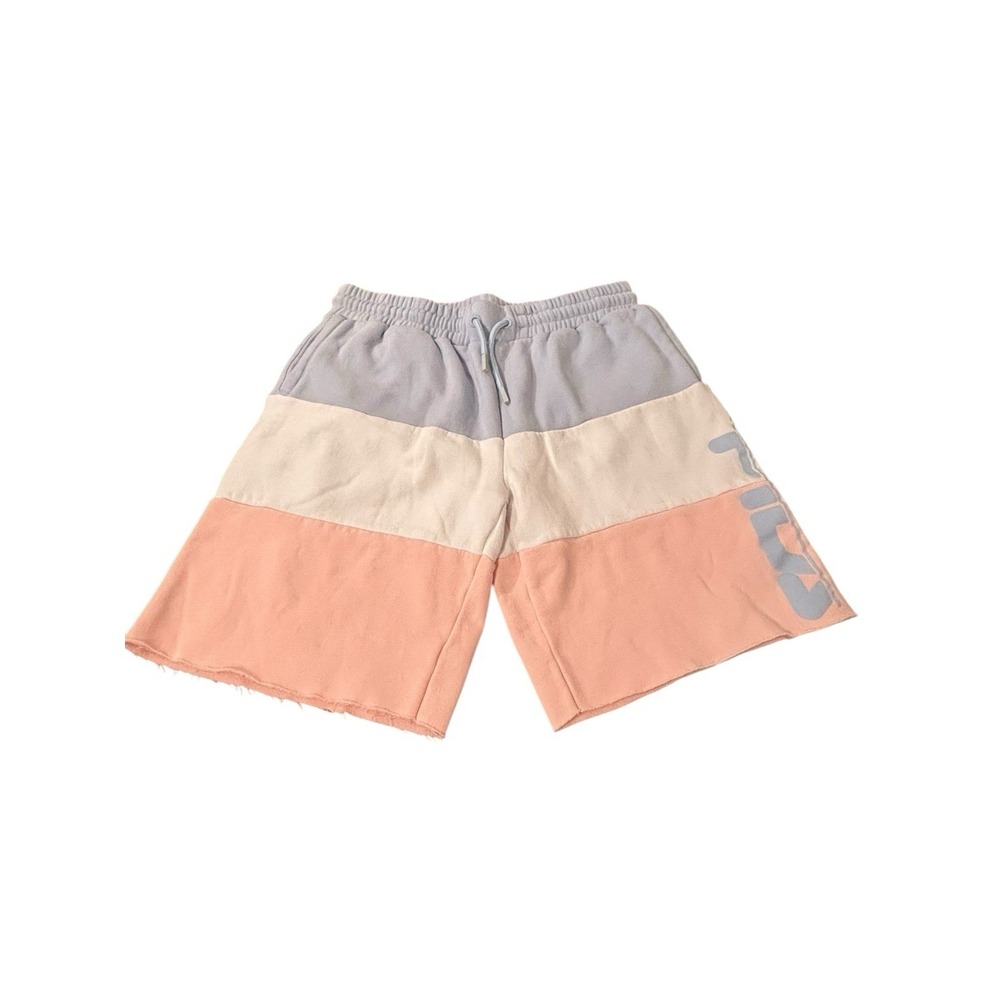 Fila Shorts Pink White Blue Size Medium Retro Comfy